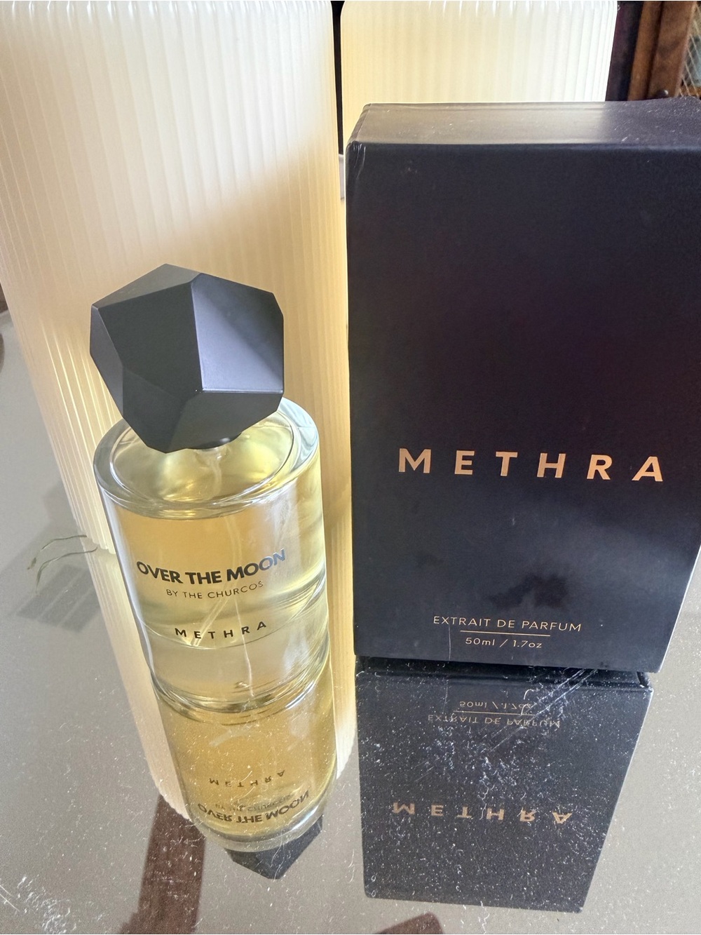 Over The Moon Extrait de Parfum by — Gold with Black Cap